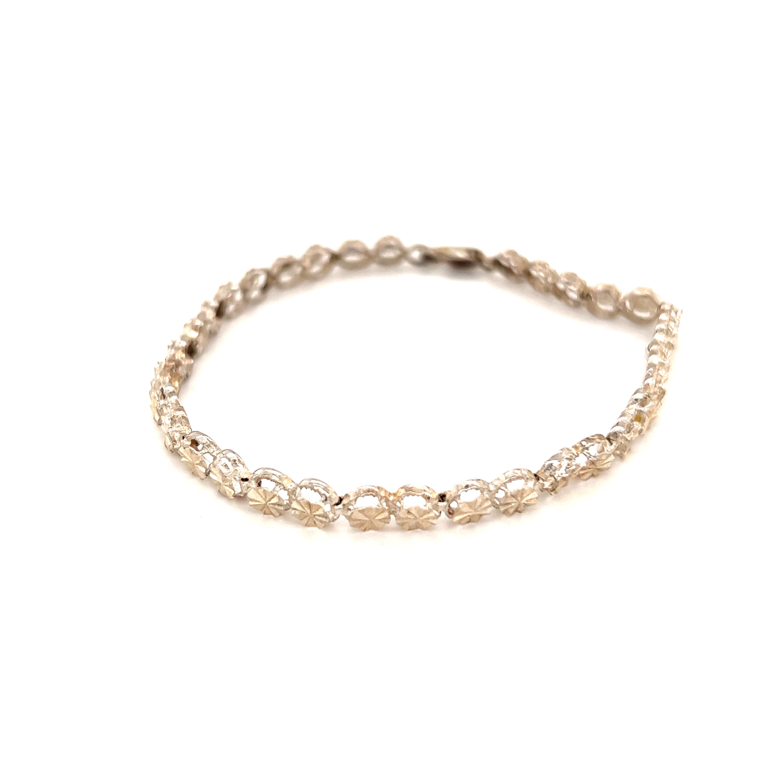 Silver 925 Circle Link Bracelet