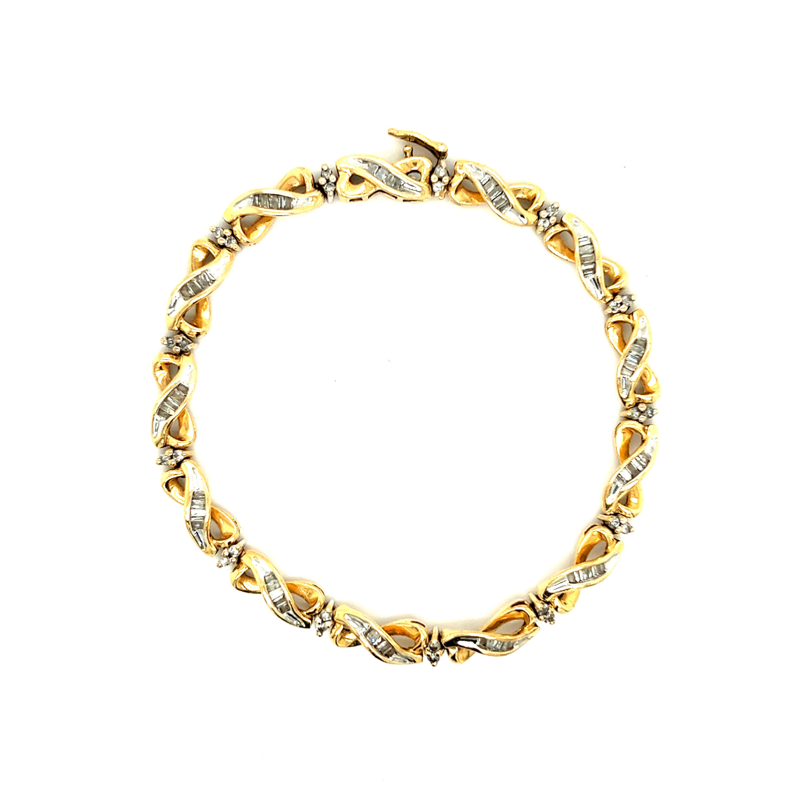 14k Infinity Diamond Bracelet