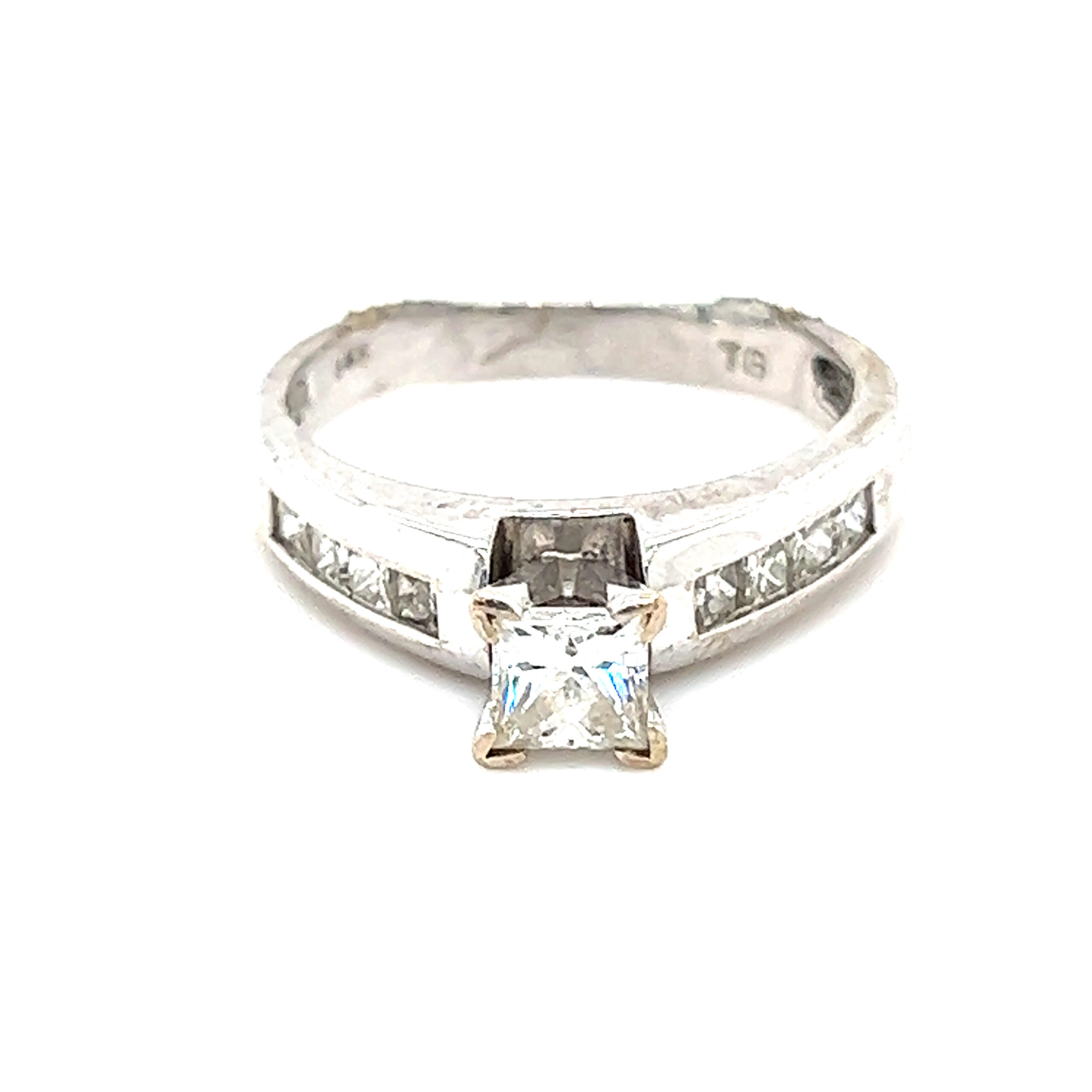 14k Diamond Engagement Ring (Sz 7)