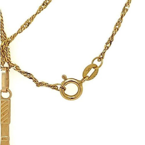 14k Pearl Racket Pendant Necklace - Image 5