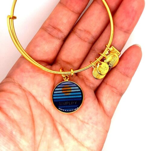 Alex and Ani Blue Simplify Bracelet - Image 3