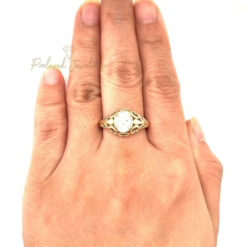 14k Heart Motif Diamonique Ring - Image 7