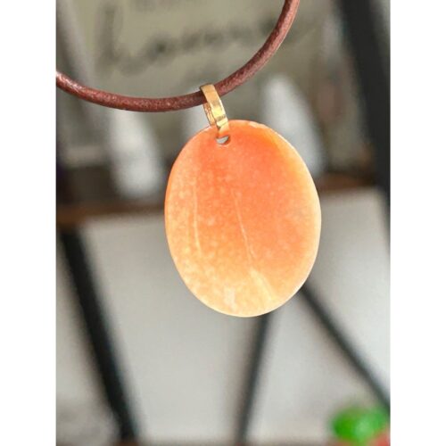 14k Cameo Brown Corded Necklace - Image 9