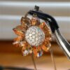 Gorgeous Sterling Silver 925 Sunflower Necklace - Image 2