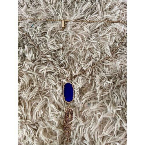 Kendra Scott Rayne Tassel Navy Cat’s Eye Necklace - Image 5