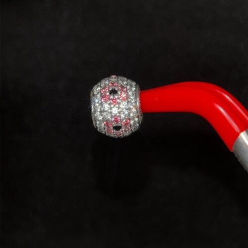 Pandora Pave Pink/White Cz Flower Charm - Image 3