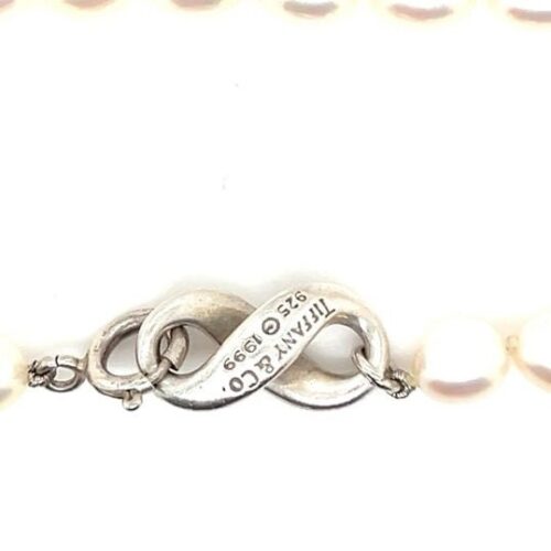 T&Co. 925 Infinity Clasp Pearl Bracelet - Image 6