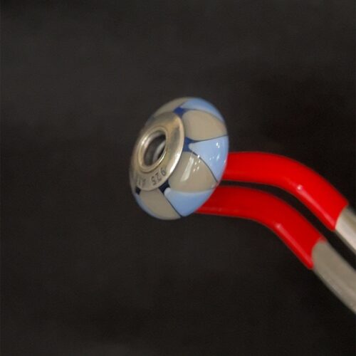 Pandora Blue/Gray Murano Glass Charm - Image 5