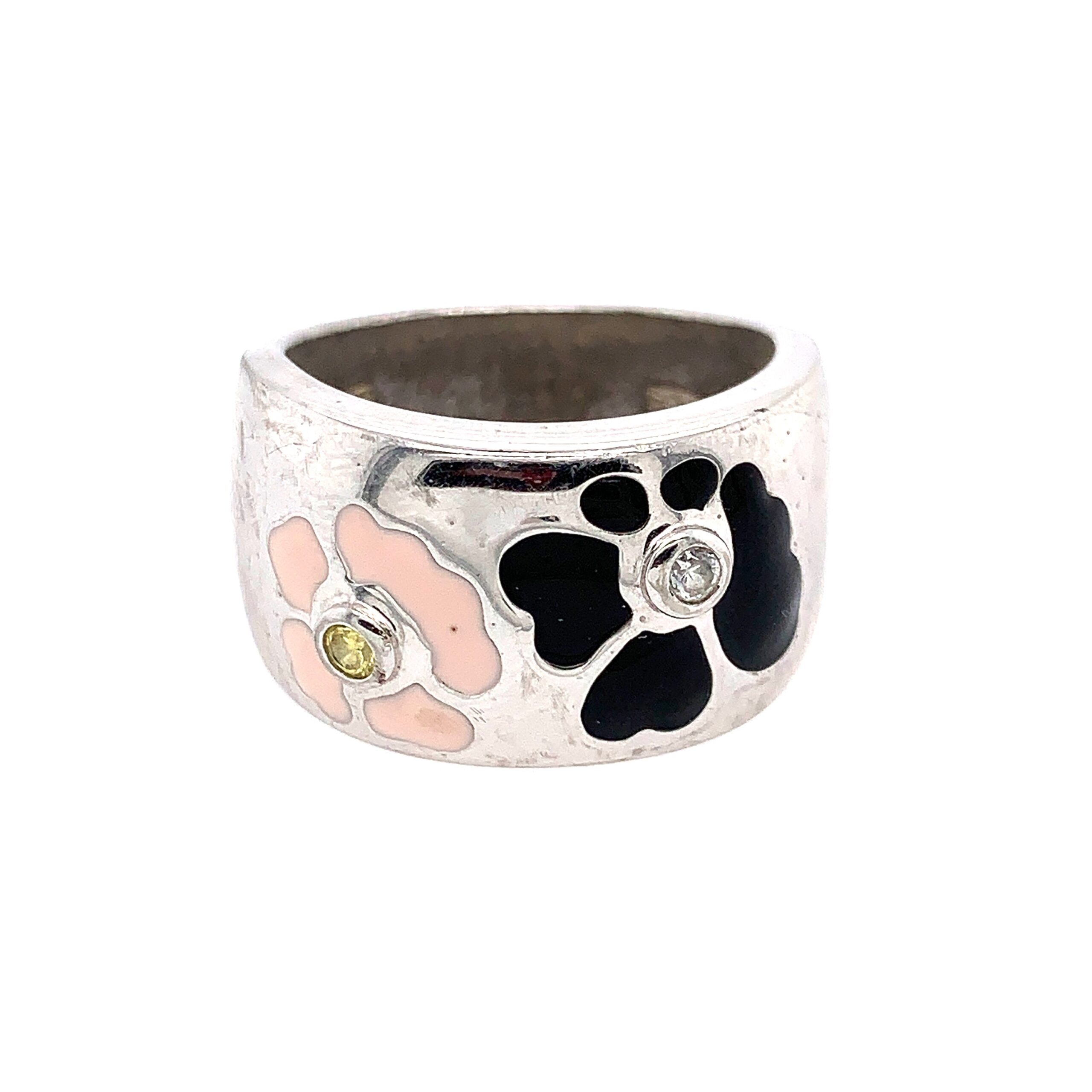 925 Flower Dome Ring