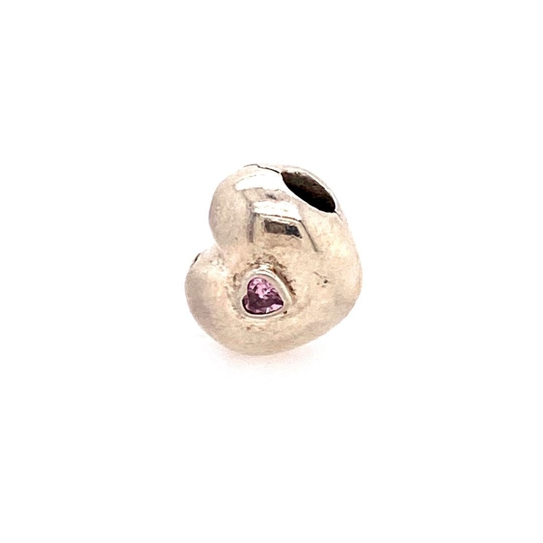 Pandora Steady Heart Pink CZ Clip
