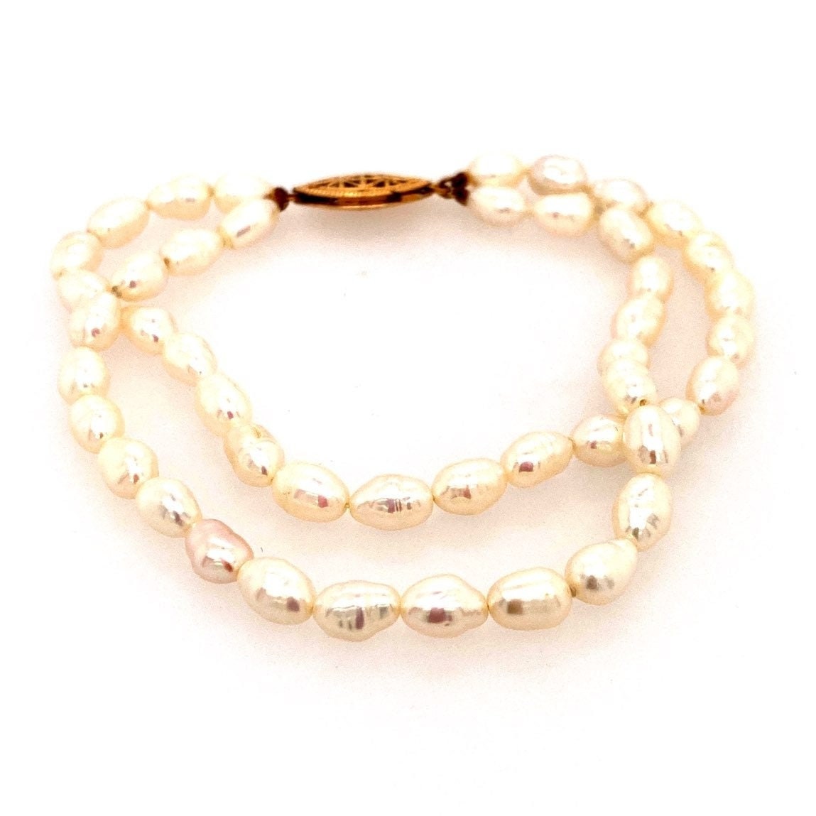 Real Double Strand Pearl Bracelet