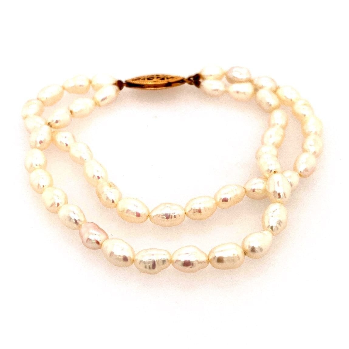 Real Double Strand Pearl Bracelet