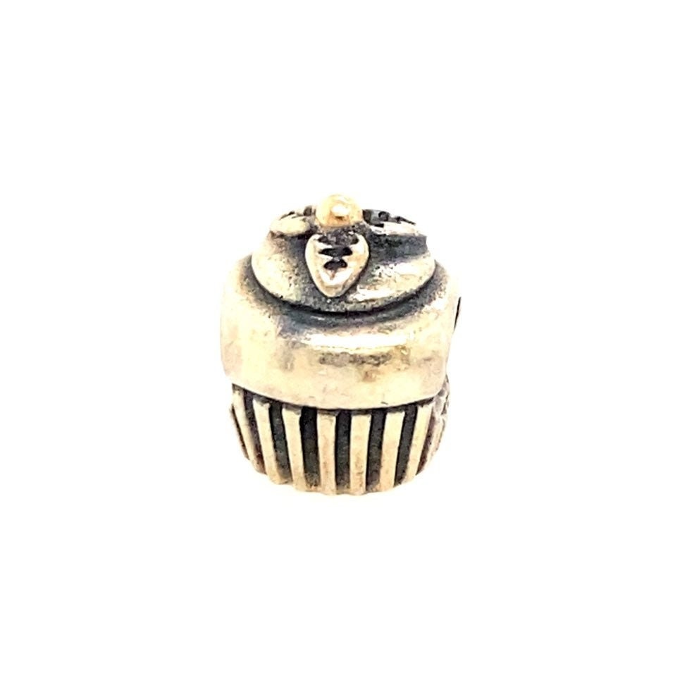 Pandora Two-Tone Cupcake Charm
