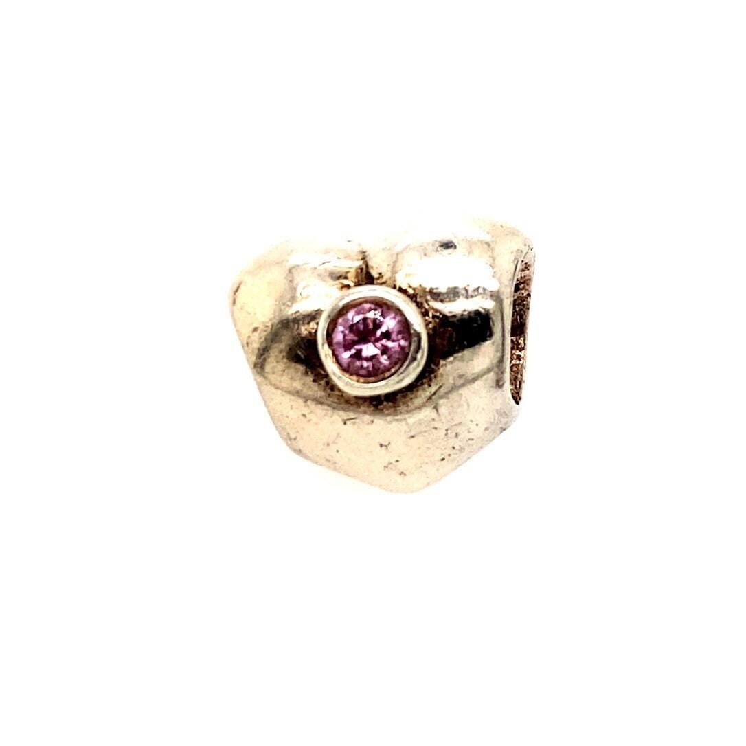 Pandora Heart Pink CZ Charm