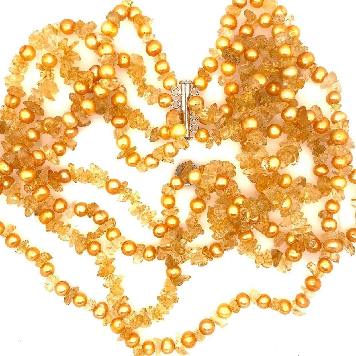 925 Yellow Stones Necklace