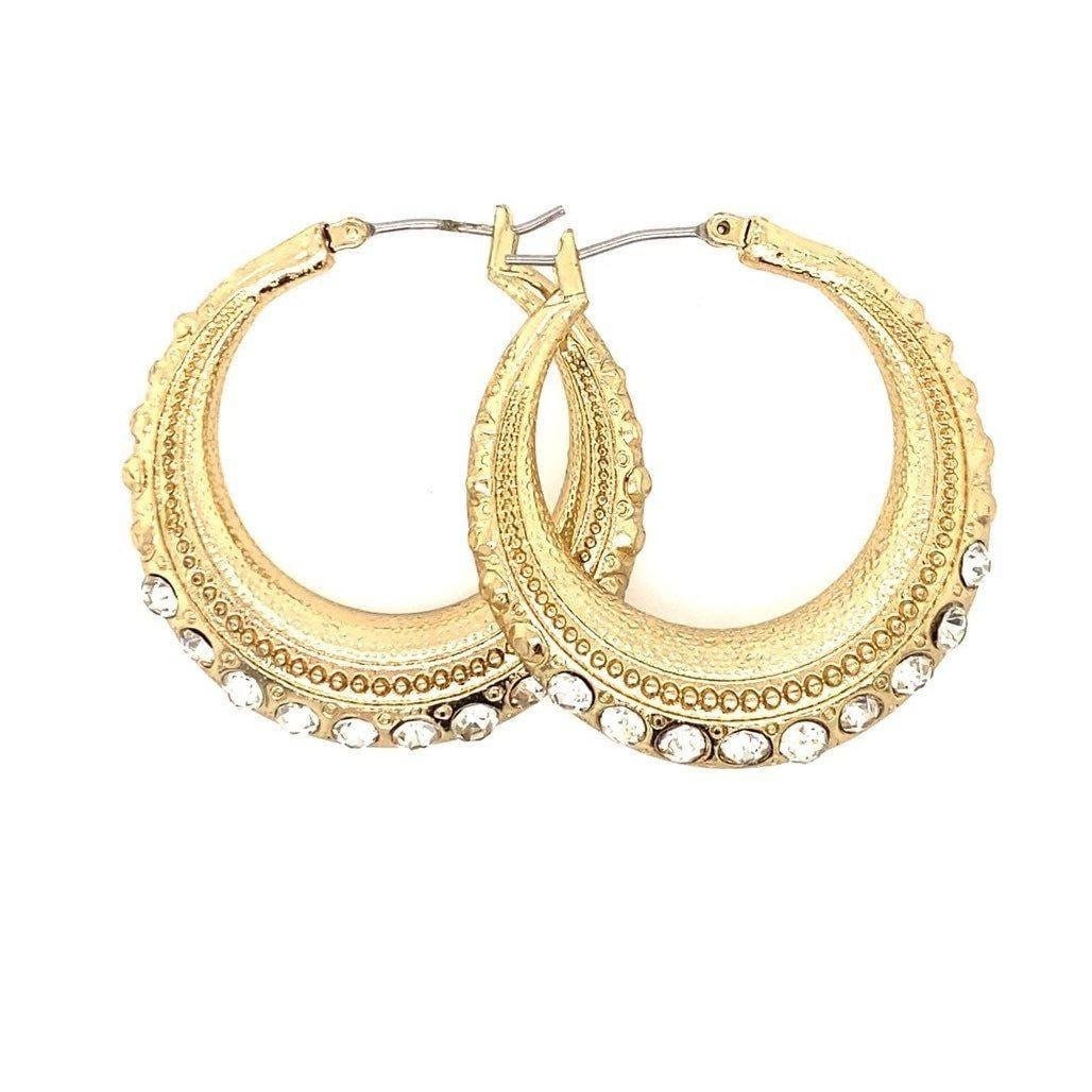 Fashion Rhinestones Large Earrings