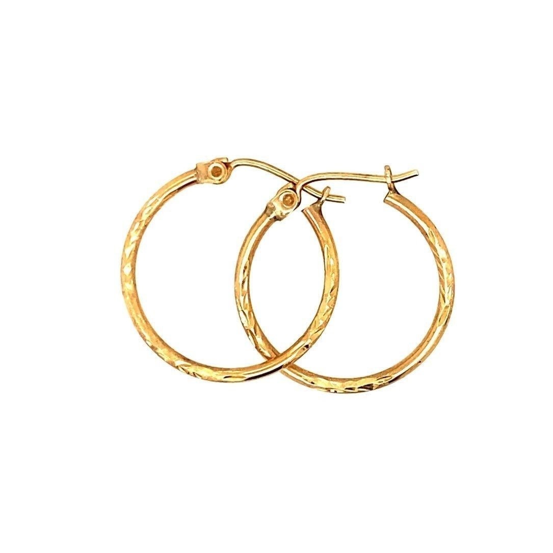 14k (3/4") Hoops Earrings