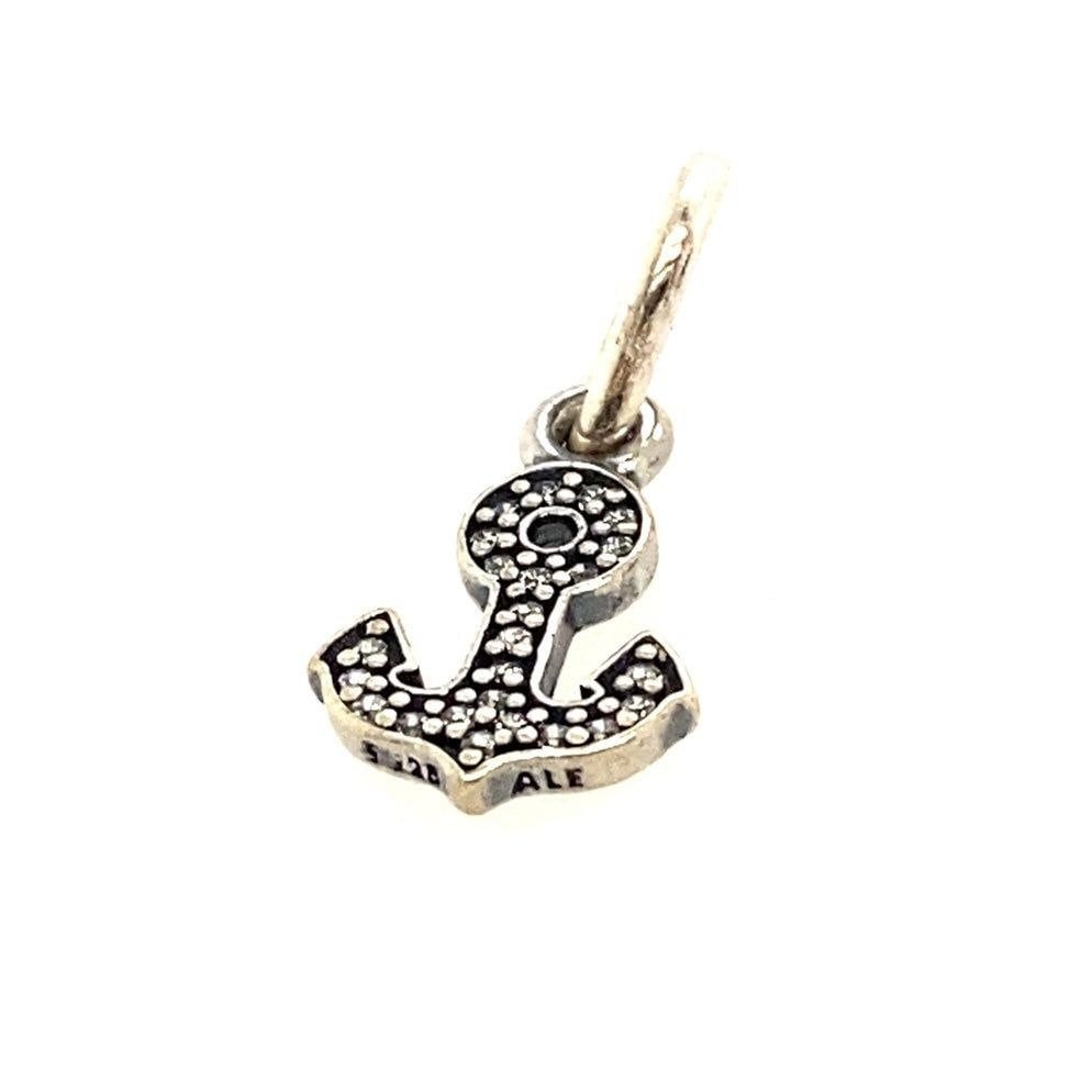 Pandora Pave CZ Anchor Charm