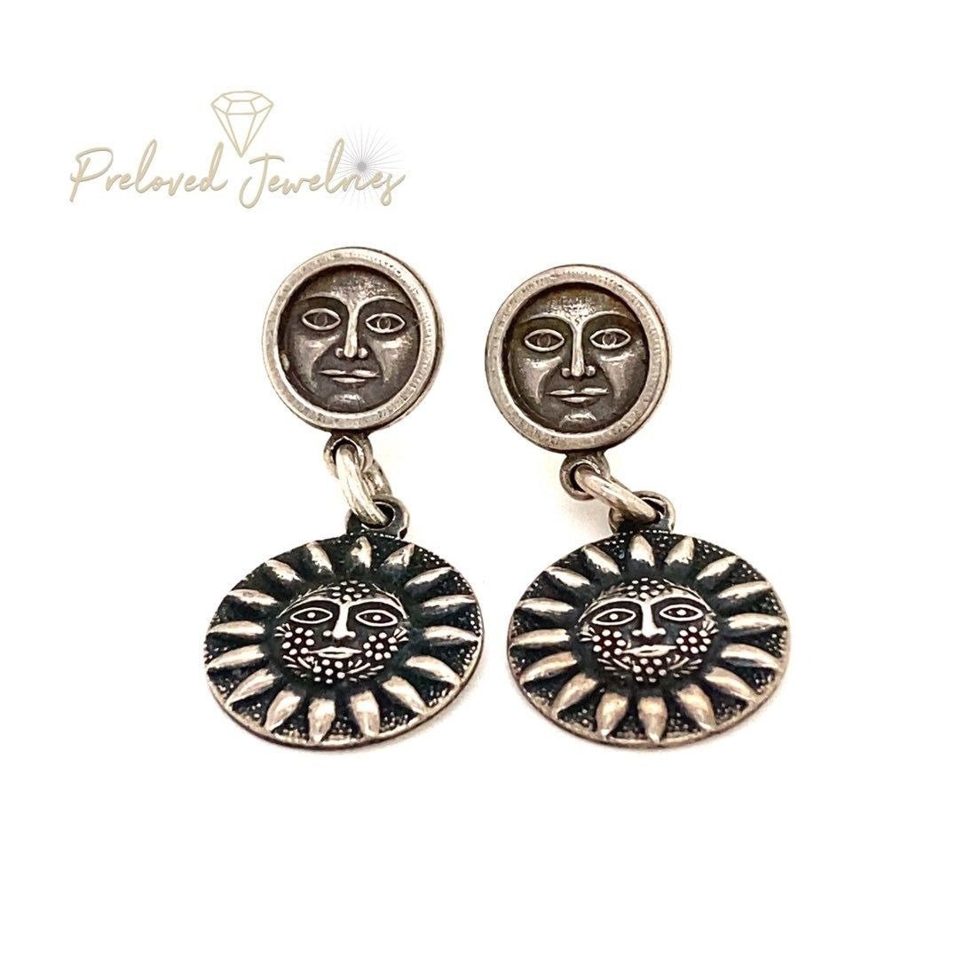 Silver Sun Earrings