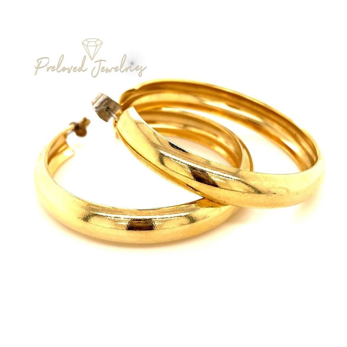 Large Gold Hoops