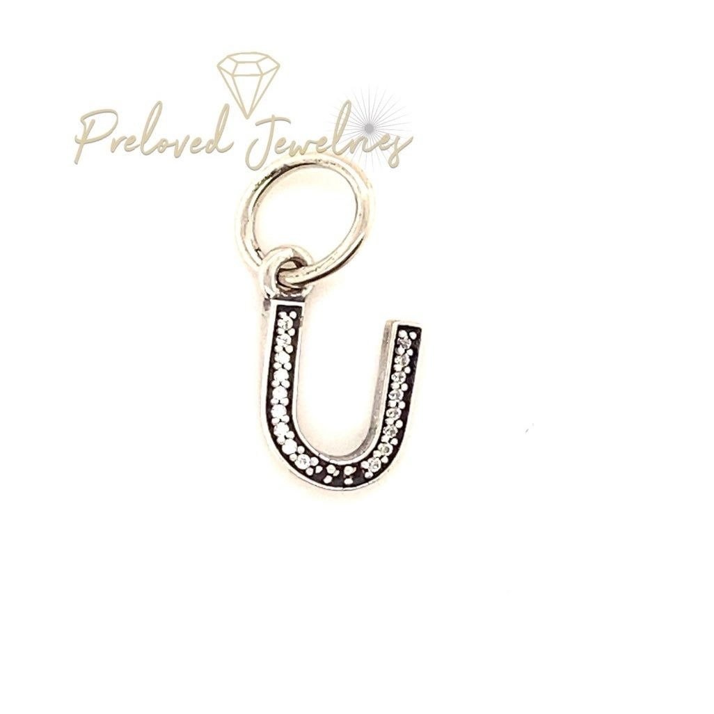 Pandora Cz Letter U Charm