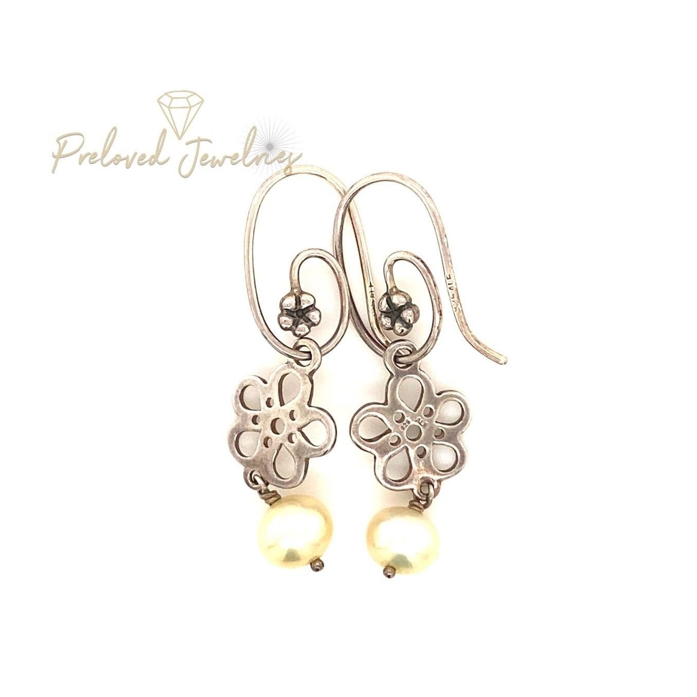 Pandora Pearl Drop Earrings