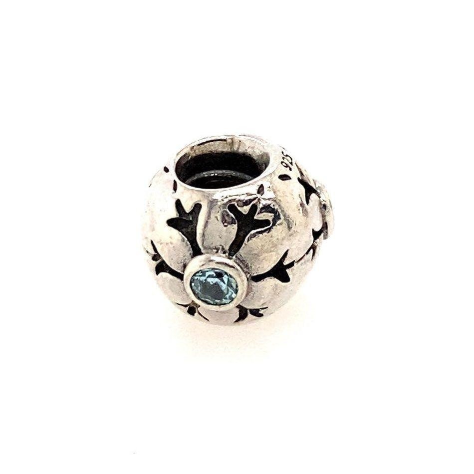 Pandora Blue Topaz Snowflake Charm