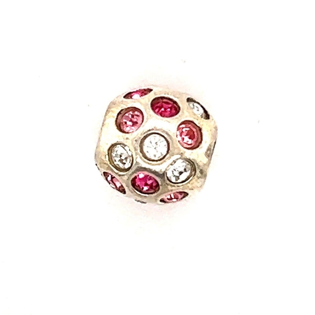 Chamilia 925 Pink/White Cz Charm