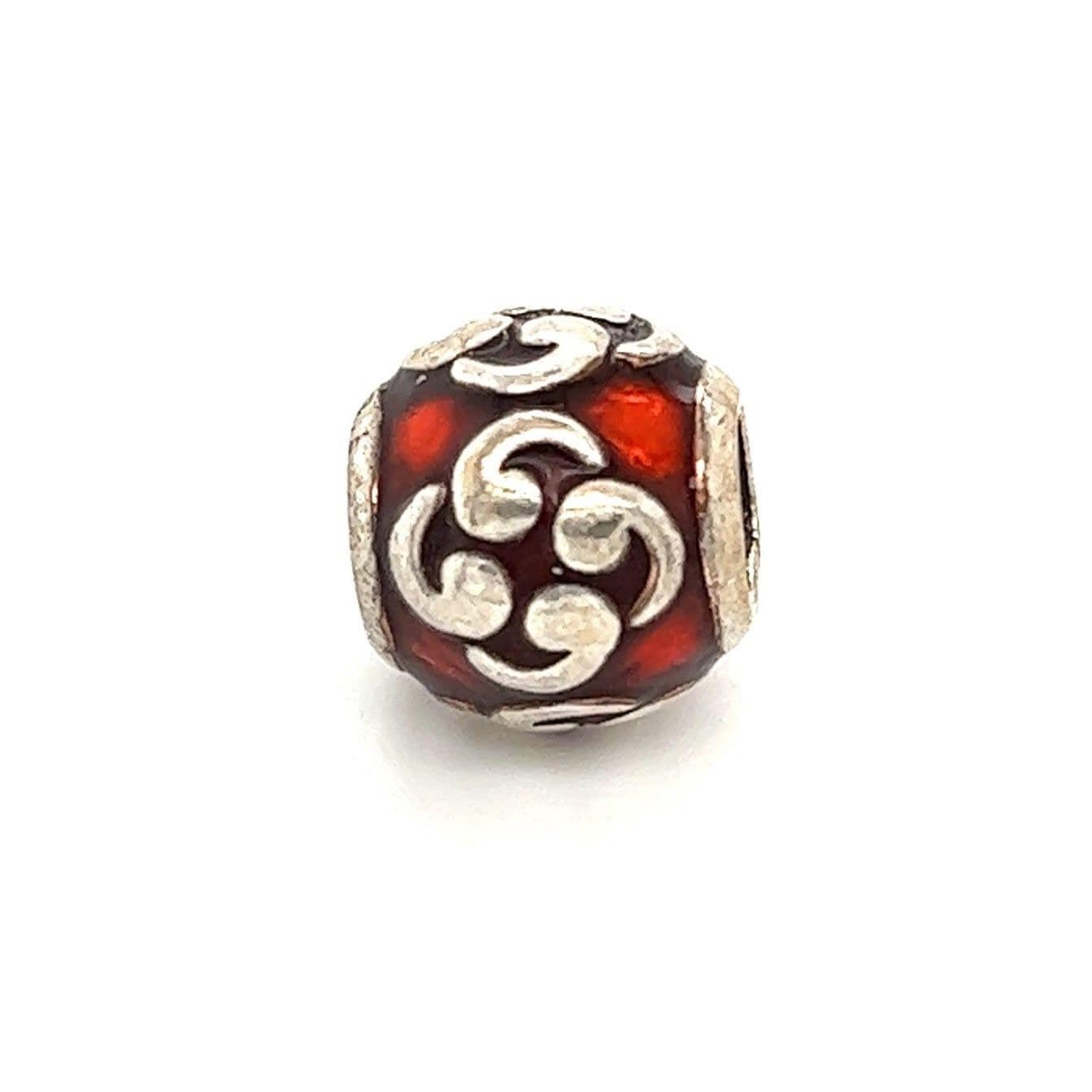 Pandora Red Scroll Charm