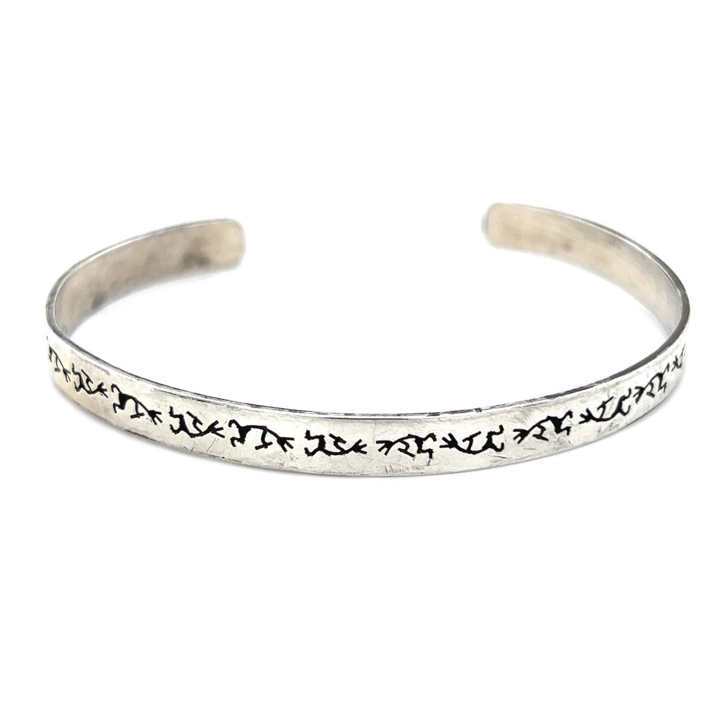 Sterling Silver Navajo Petite Bracelet