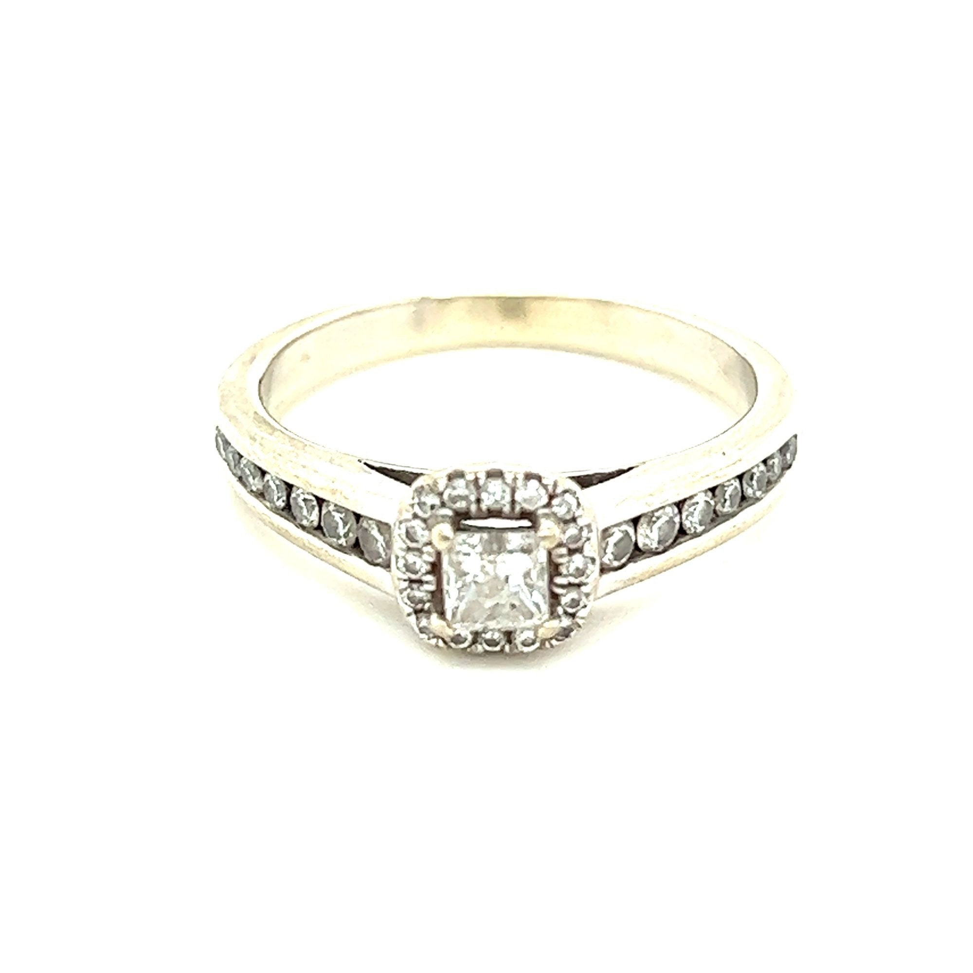 Stunning 14k WG Diamond Engagement Ring