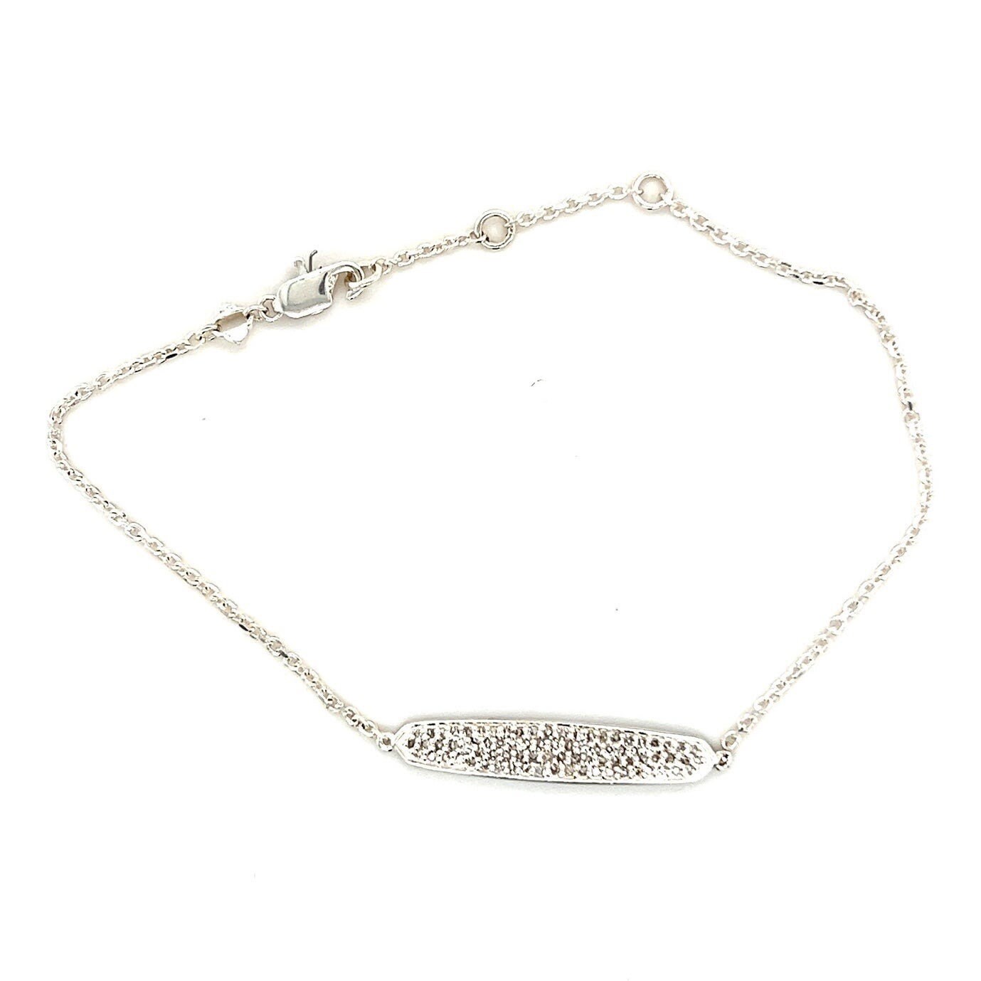 925 Kendra Scott Mattie Pave Diamonds Dainty Bracelet
