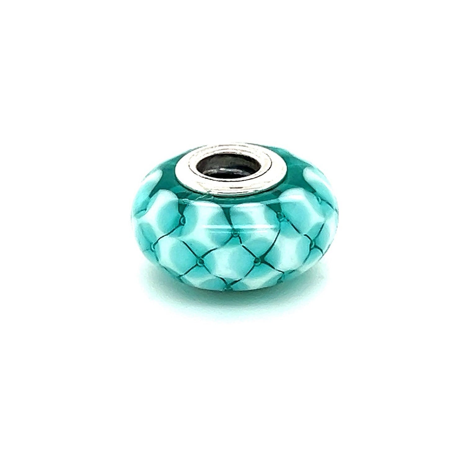 Pandora Blue/White Murano Charm