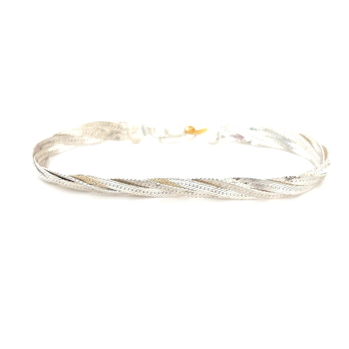 Sterling Silver 925 Braided Bracelet