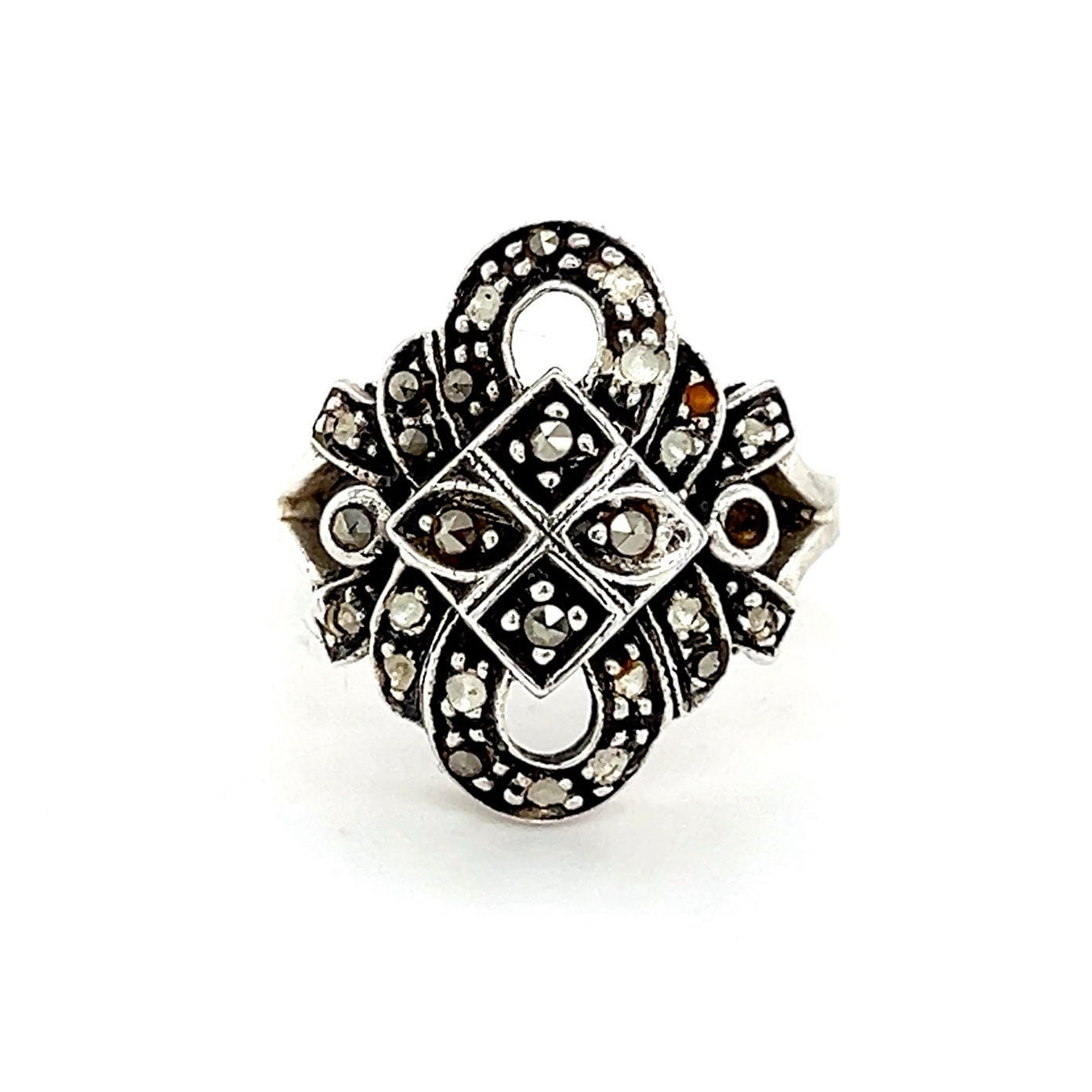 Sterling Silver 925 Marcasites Vintage Ring