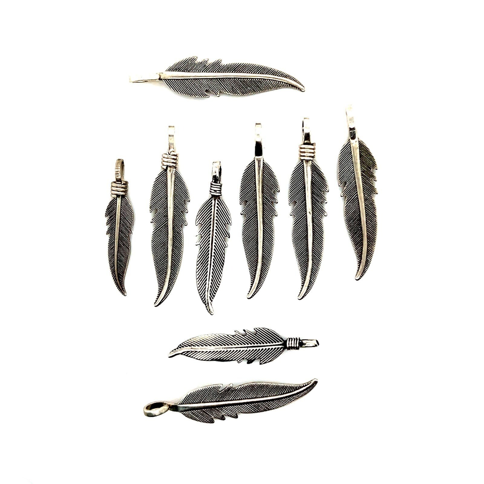 9 Leaves Silver Dangle