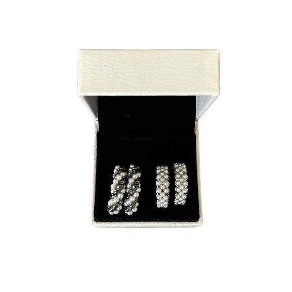 2 Pairs Of Beaded Earrings