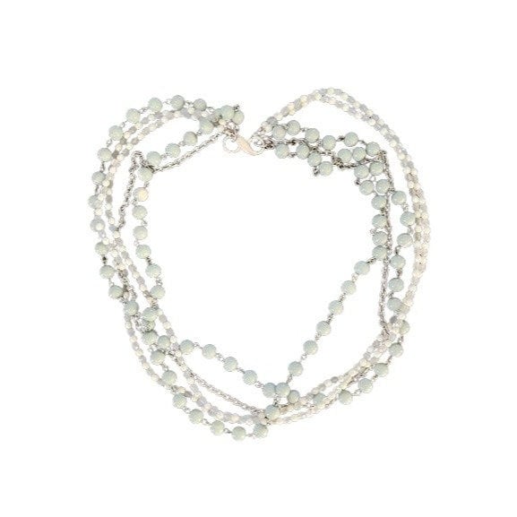 Lia Sophia Multi Strand Beaded Necklace