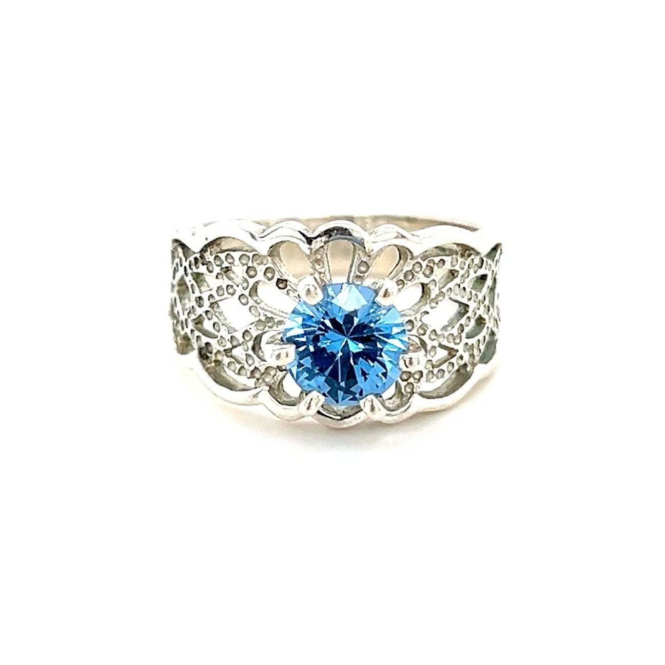 Lacey Sterling Silver 925 Topaz Ring