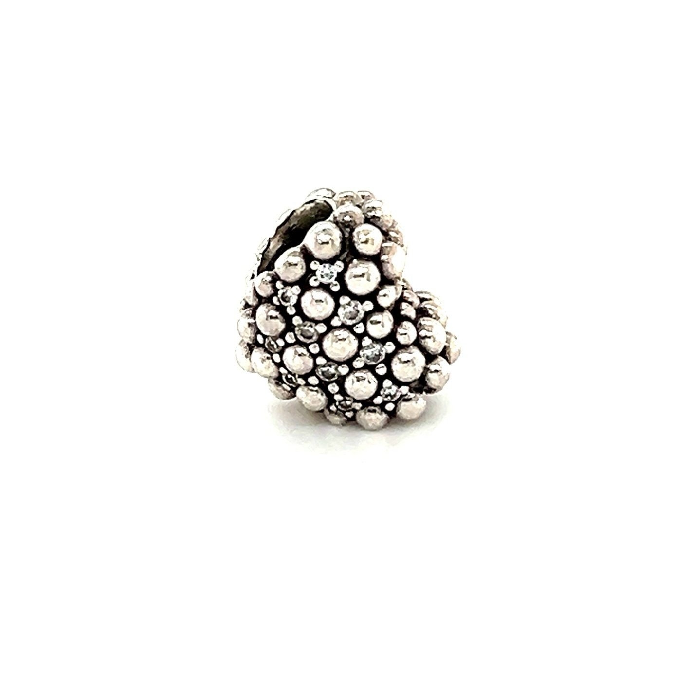 Pandora Dot Cz Heart Charm