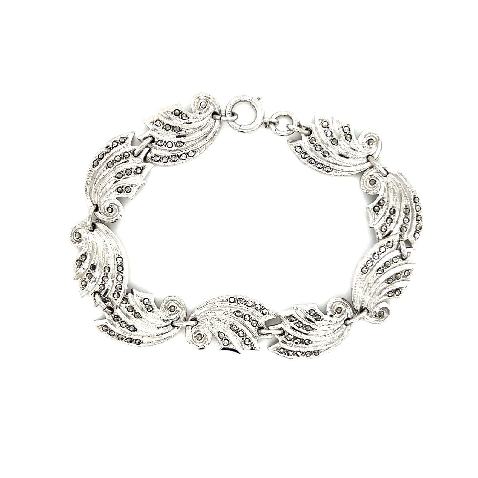 Sterling Silver Marcasite Bracelet