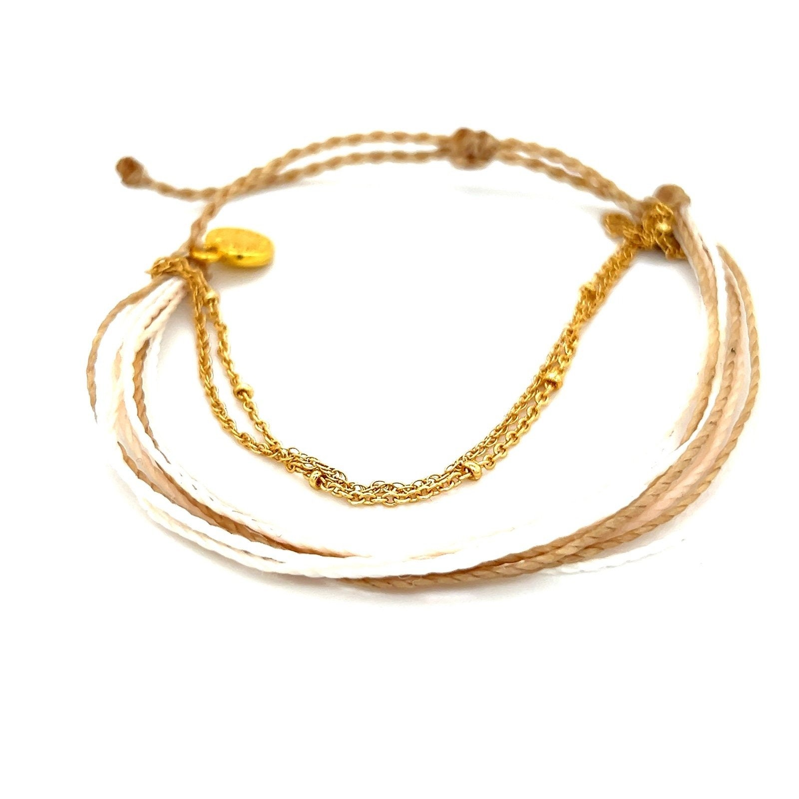 Pura Vida Beige Chain Bracelet