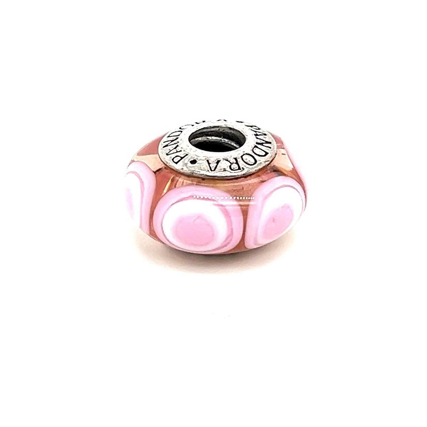 Pandora Pink Murano Glass Circle Charm