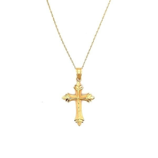 14k/10k Gold Cross Pendant Necklace