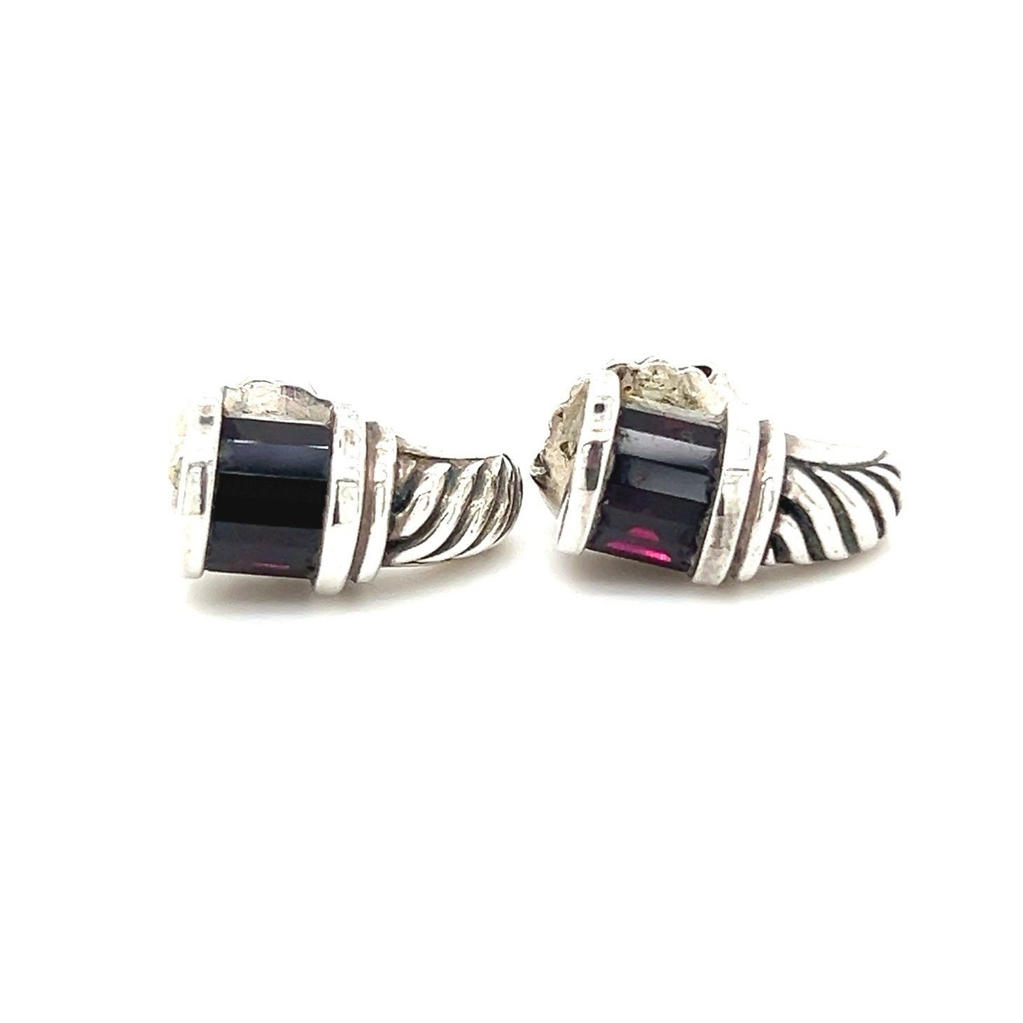 925 Silver Gemstone Drop Earrings