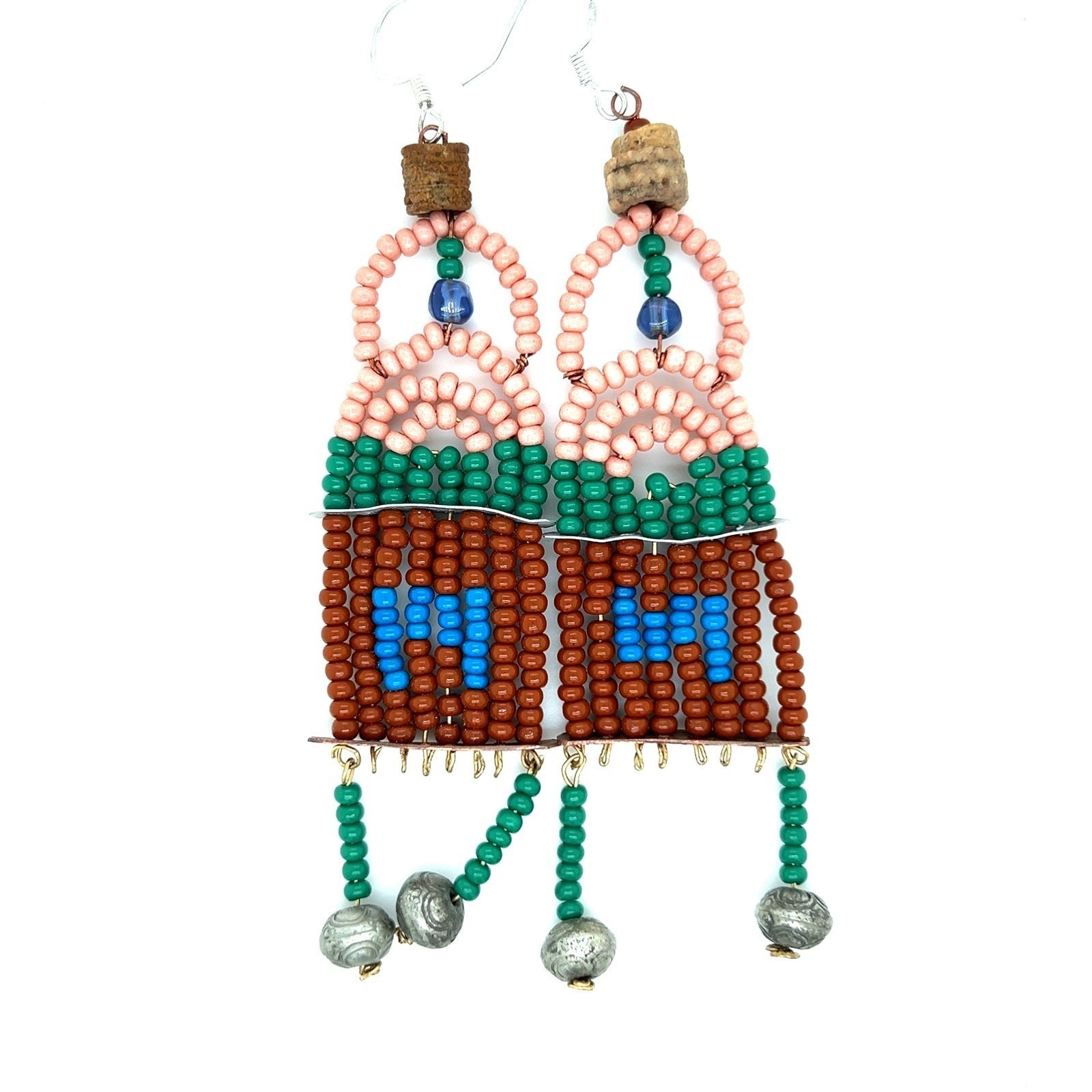 925 Ear Hooks Bead Earrings
