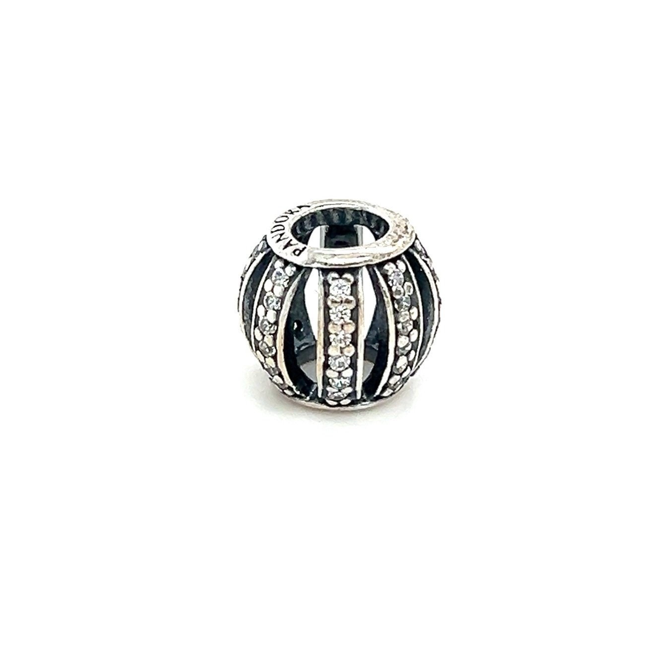 Pandora Pave Cz Polish Lines Charm