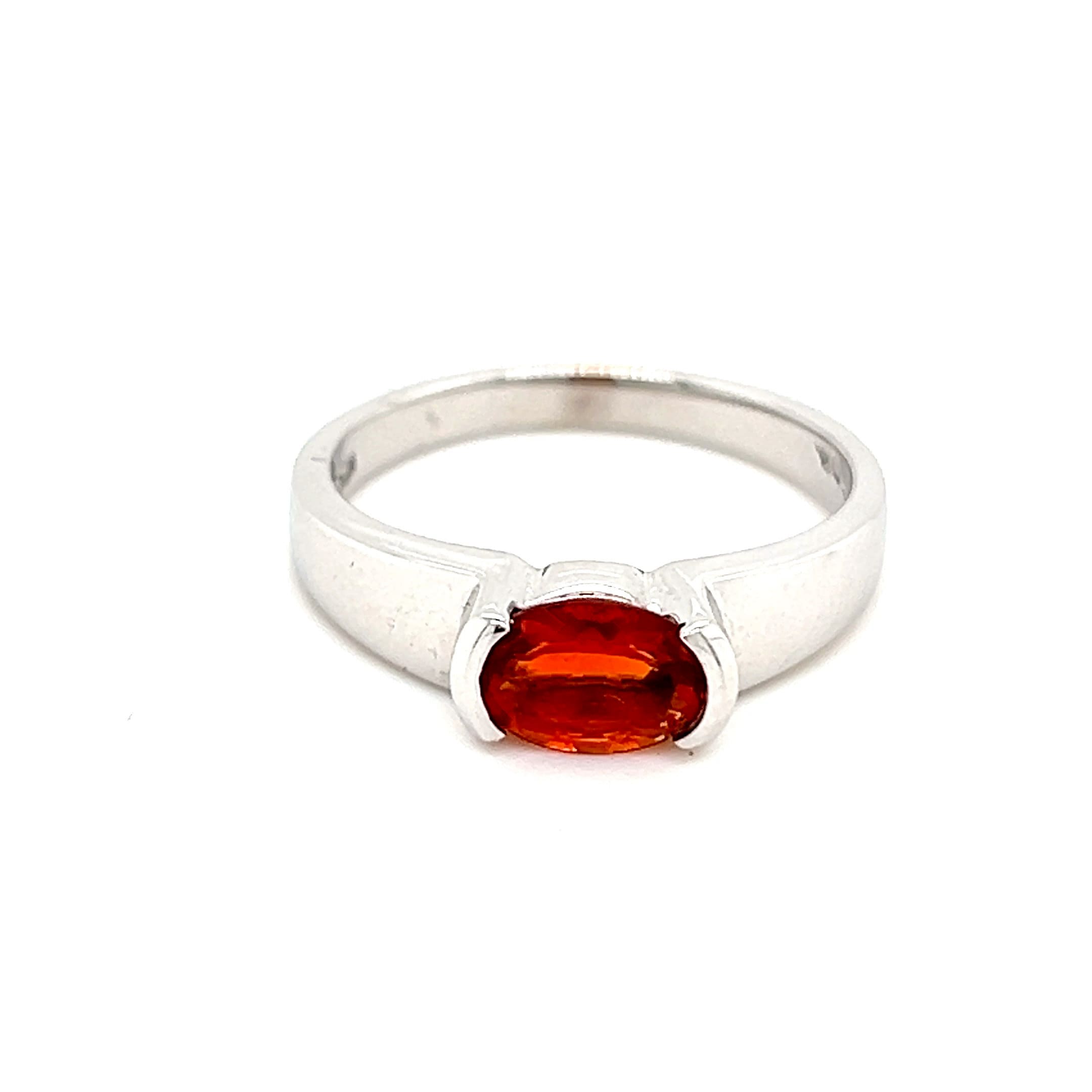 Rare 14K Orange Sapphire Ring