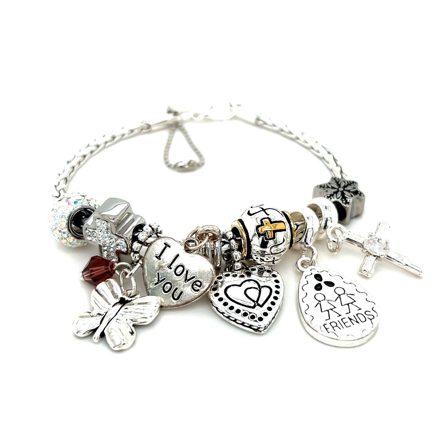 Silver Colored Charm Bracelet