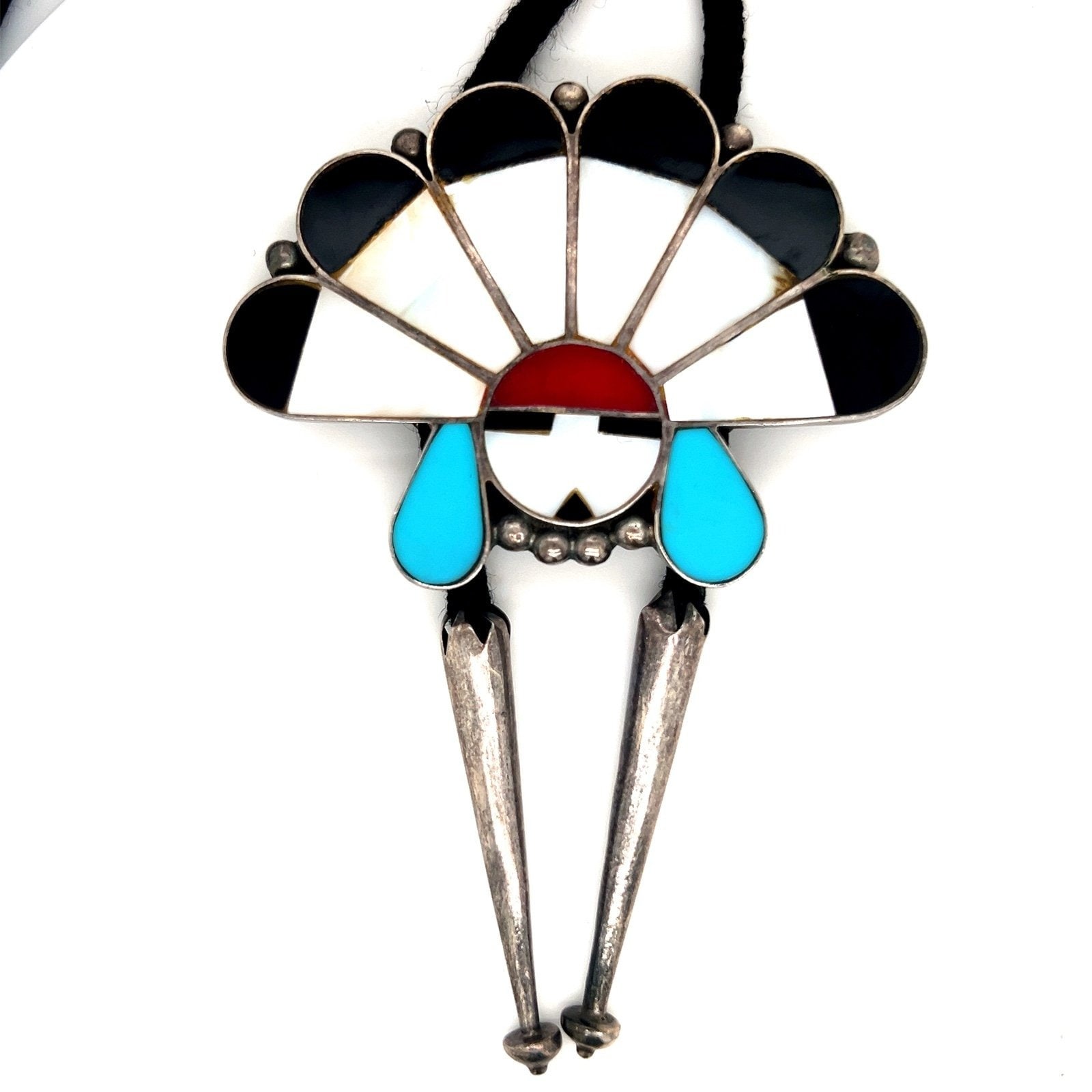 Native American Sterling Bolo Necklace